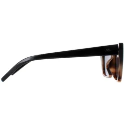 Montana Polarised|Cat-Eye^Sunglasses MP64 A Shiny Black Smoke Polarized