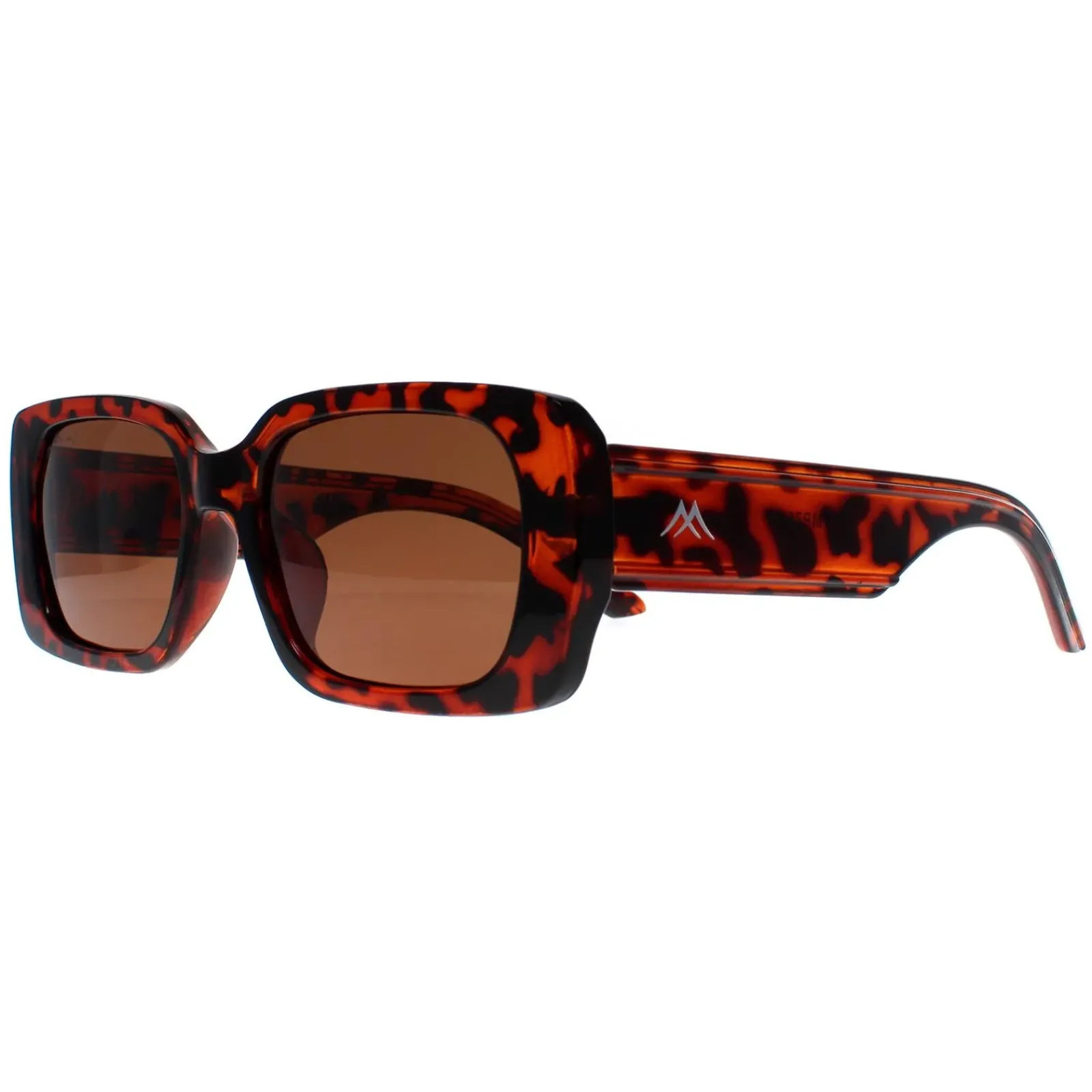 Montana Rectangle^Sunglasses MP76 A Shiny Turtle Brown Polarized