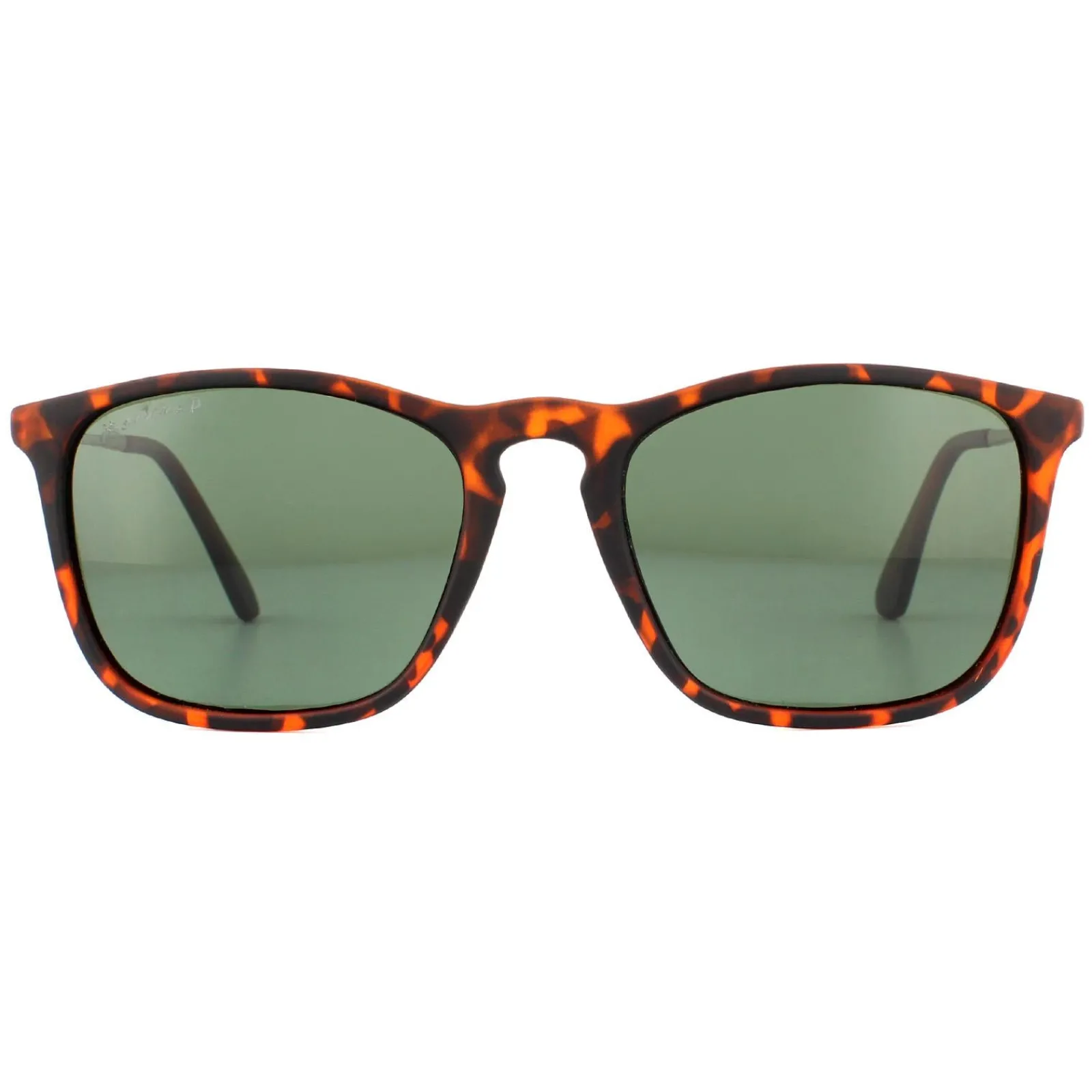Montana Polarised|Rectangle^Sunglasses MP34 B Brown Turtle Rubbertouch G15 Green Polarized