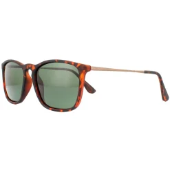 Montana Polarised|Rectangle^Sunglasses MP34 B Brown Turtle Rubbertouch G15 Green Polarized