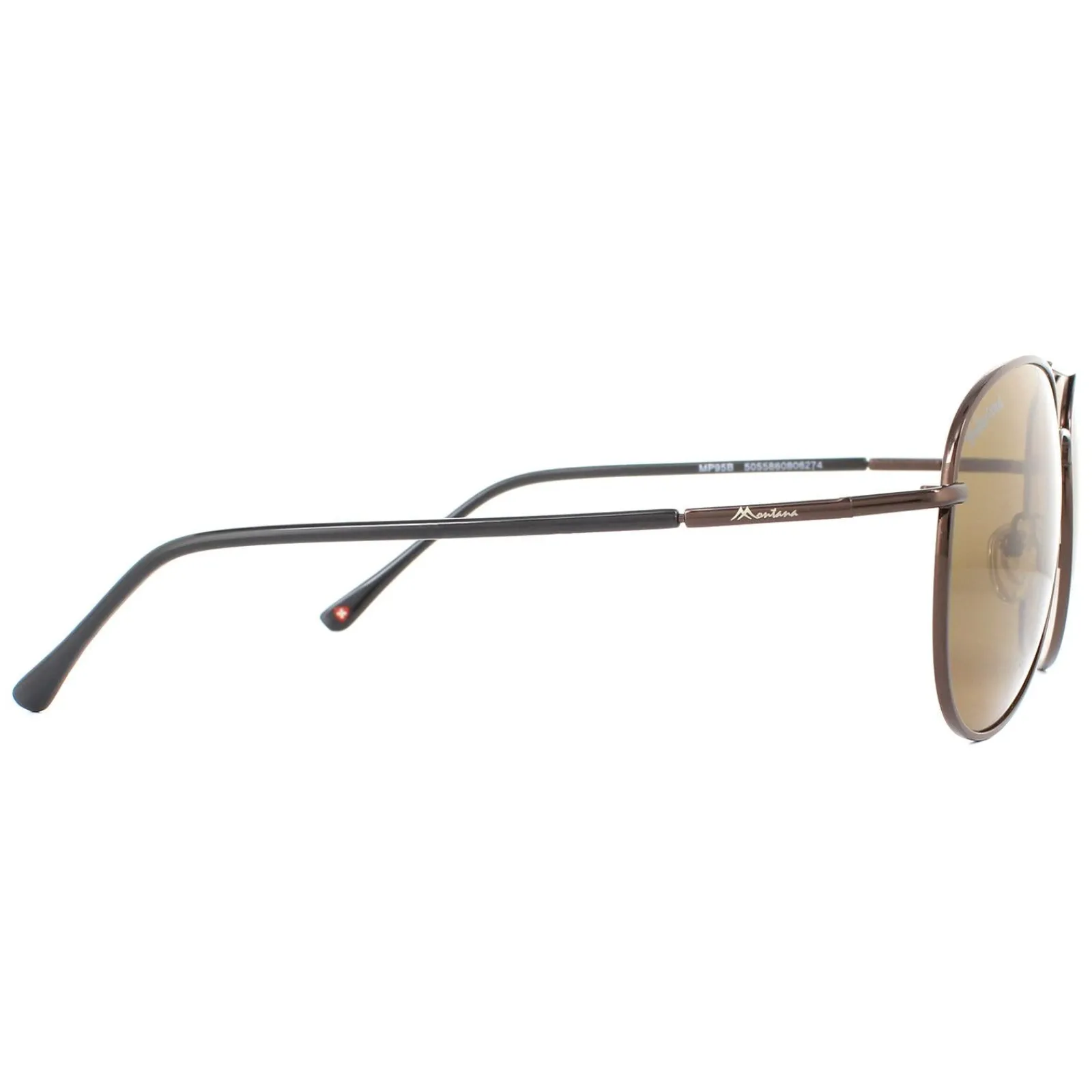 Montana Polarised^Sunglasses MP95 B Bronze Brown Flex Brown Polarized