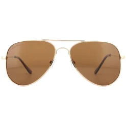 Montana Polarised^Sunglasses MP94 B Matte Gold Brown Polarized