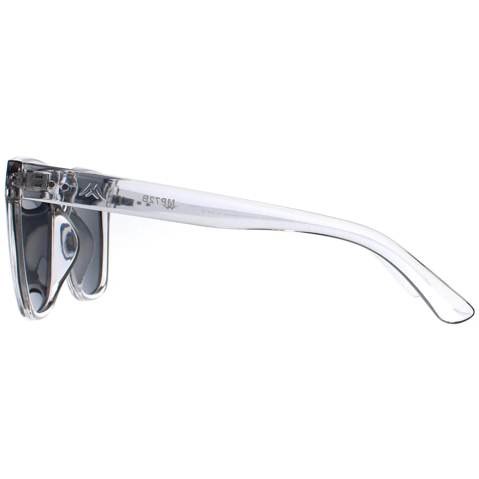 Montana Square|Square^Sunglasses MP72 B Shiny Clear Grey Grey Polarized