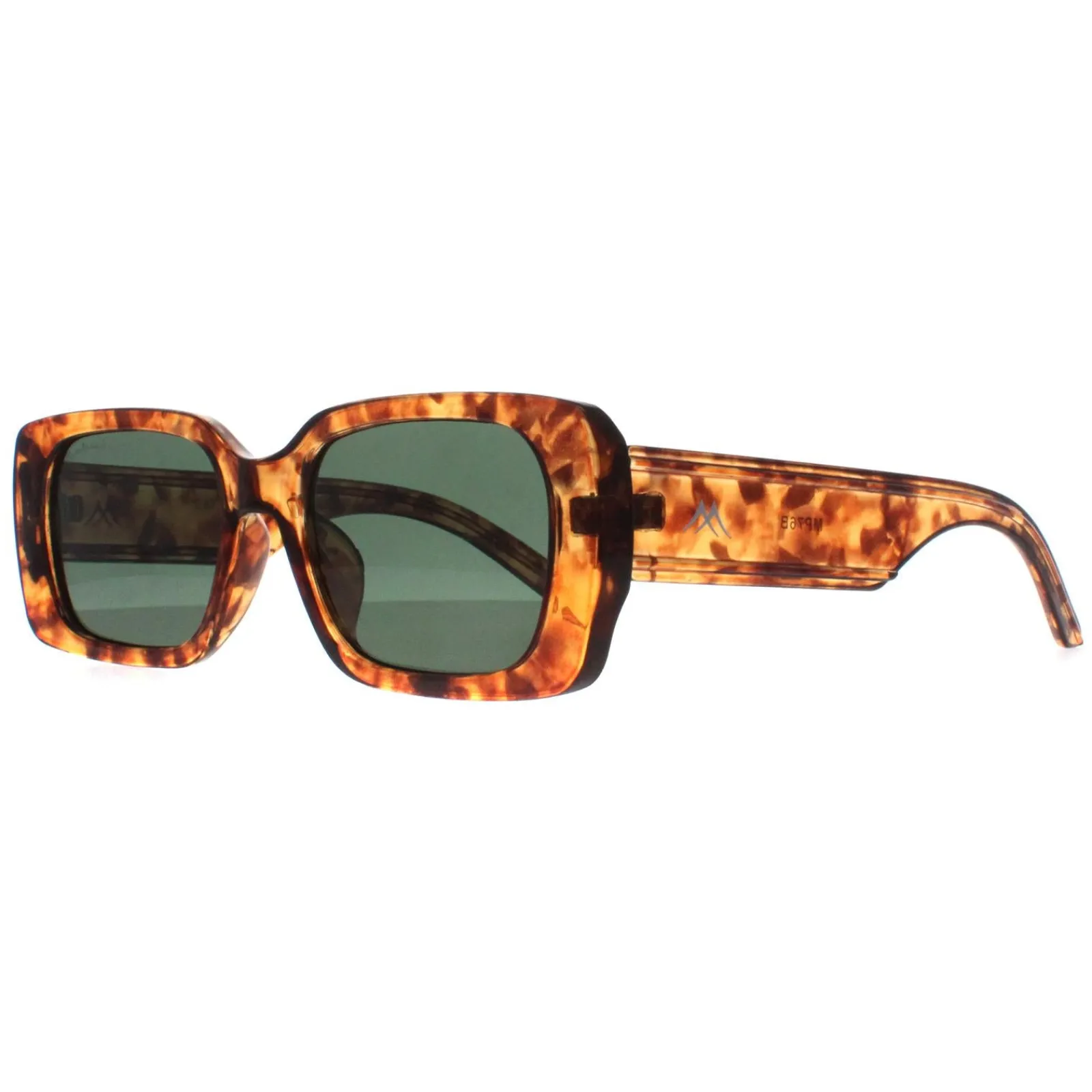 Montana Polarised|Rectangle^Sunglasses MP76 B Shiny Havana Soft Demi G15 Green Polarized