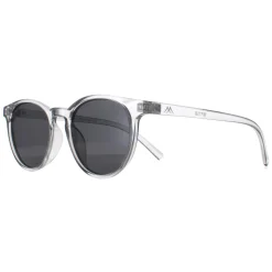 Montana Polarised|Round^Sunglasses MP75 B Shiny Clear Grey Smoke Polarized