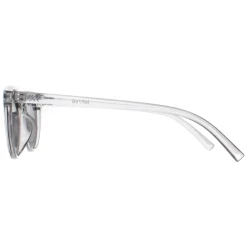 Montana Polarised|Round^Sunglasses MP75 B Shiny Clear Grey Smoke Polarized