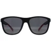 Montana Polarised|Rectangle^Sunglasses MP199 Black Red Smoke Polarized