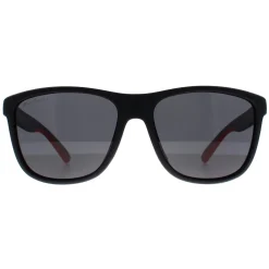 Montana Polarised|Rectangle^Sunglasses MP199 Black Red Smoke Polarized