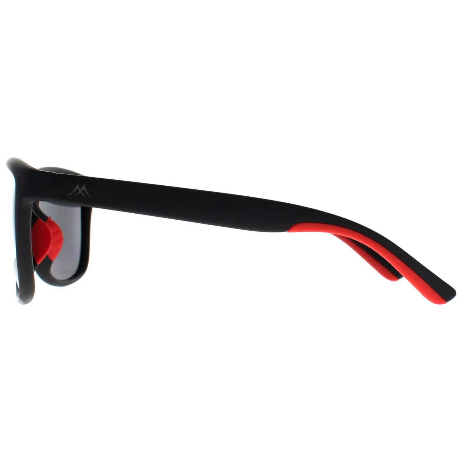 Montana Polarised|Rectangle^Sunglasses MP199 Black Red Smoke Polarized