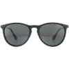 Montana Polarised|Oval^Sunglasses MP24 Black Black Smoke Polarized