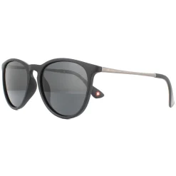 Montana Polarised|Oval^Sunglasses MP24 Black Black Smoke Polarized