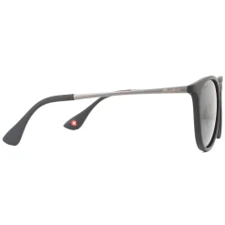 Montana Polarised|Oval^Sunglasses MP24 Black Black Smoke Polarized