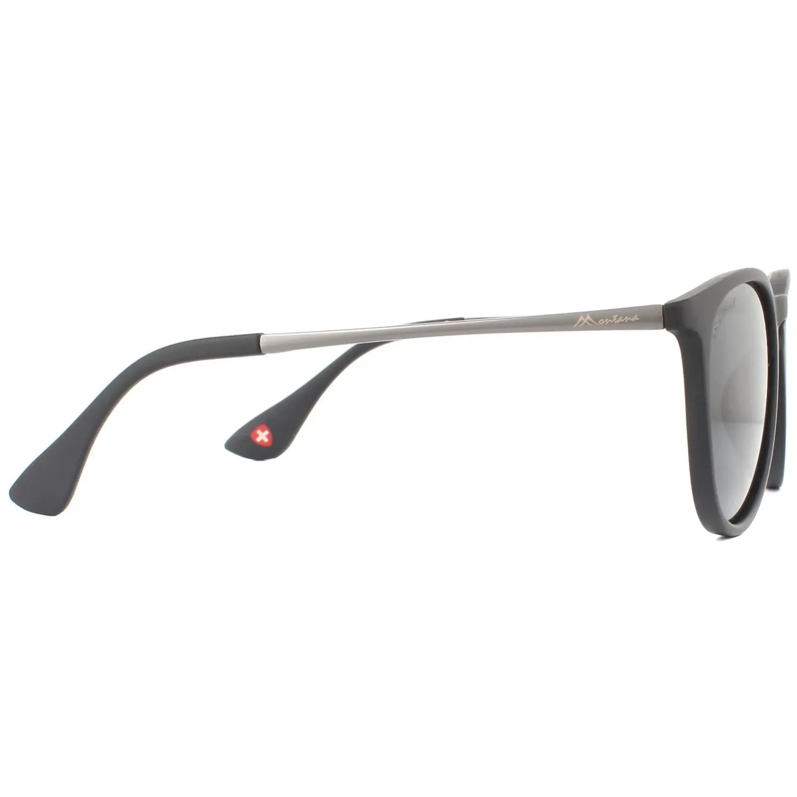 Montana Polarised|Oval^Sunglasses MP24 Black Black Smoke Polarized
