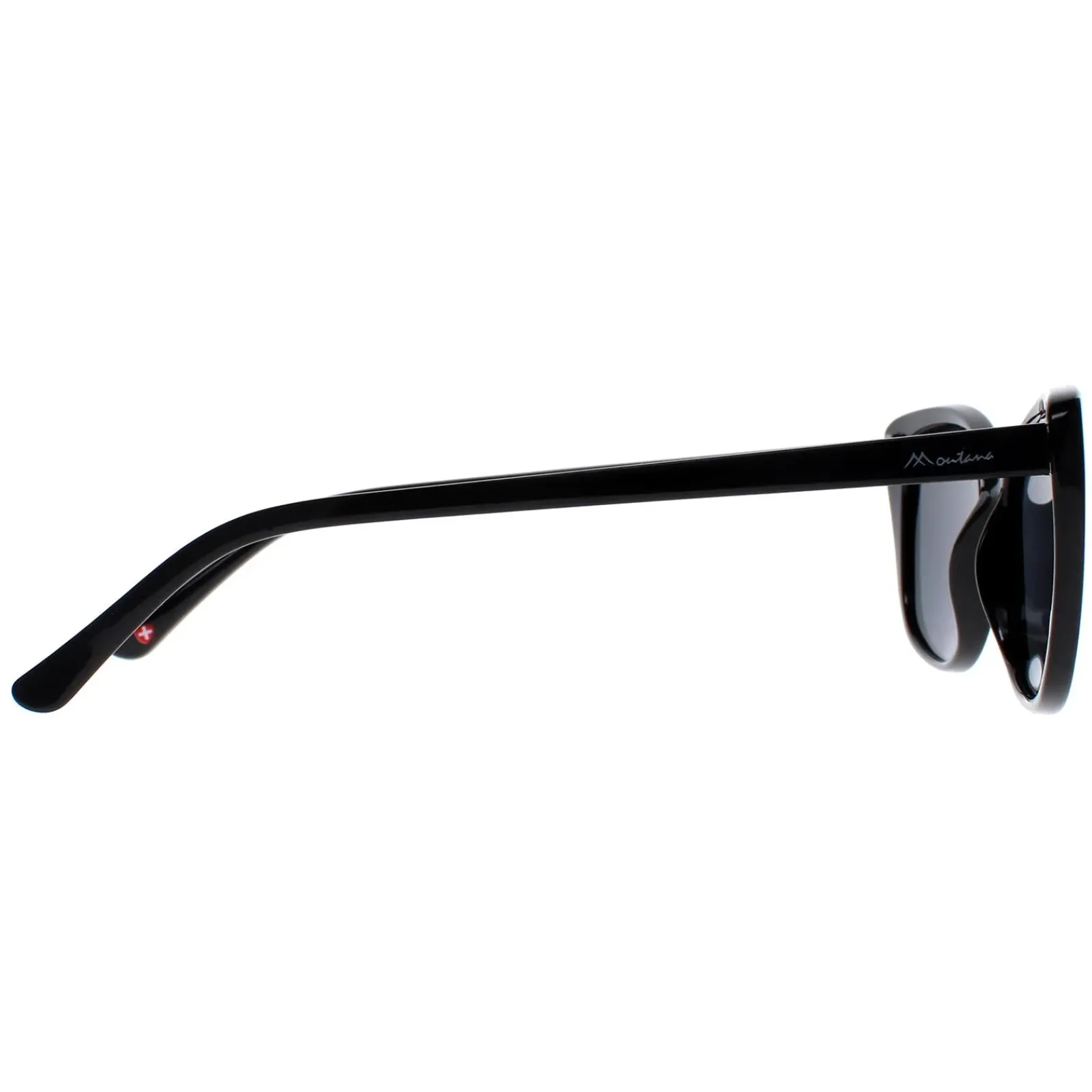 Montana Cat-Eye^Sunglasses MP42 Black Grey Polarized