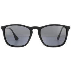 Montana Polarised|Rectangle^Sunglasses MP34 Black Rubbertouch Black Smoke Polarized