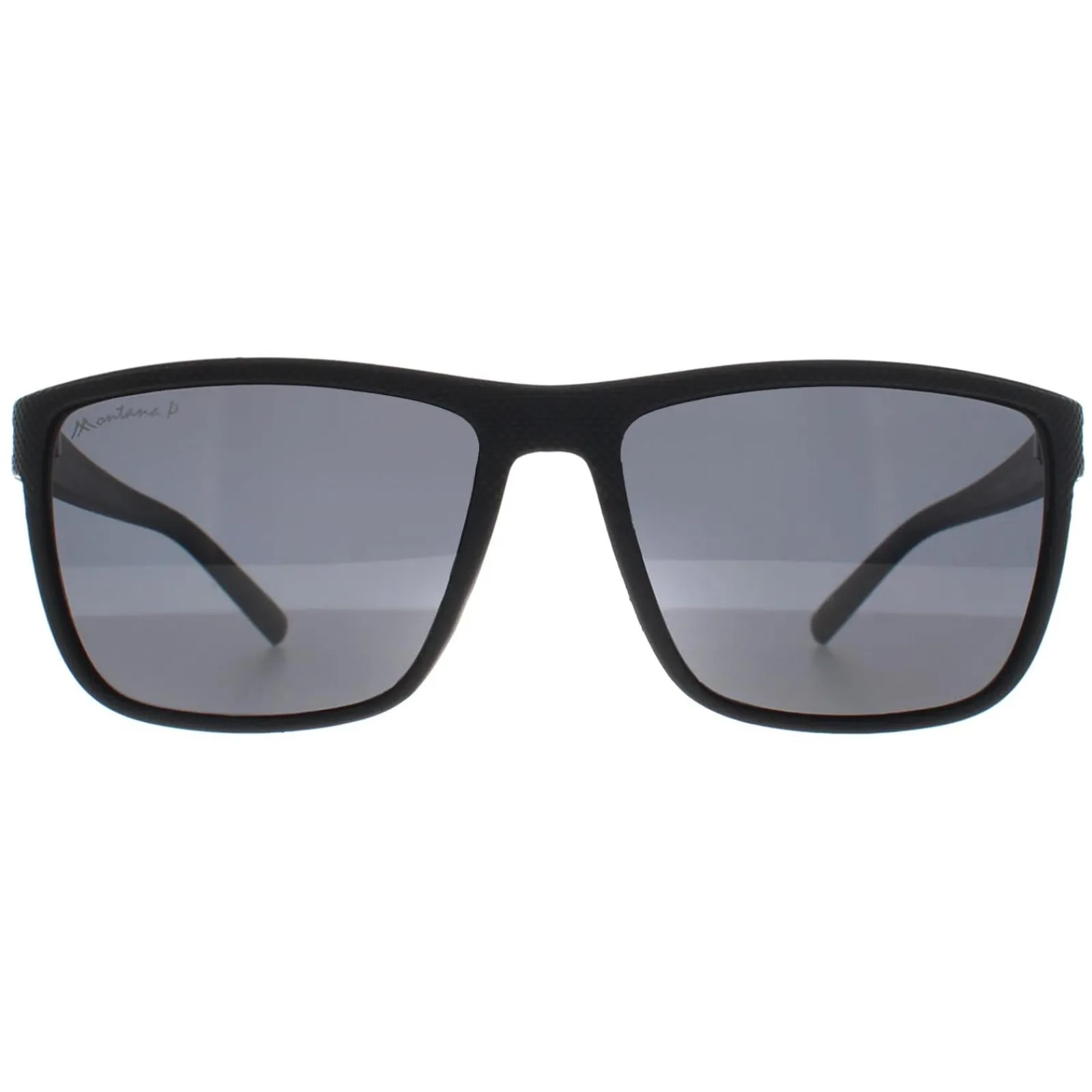 Montana Polarised|Rectangle^Sunglasses MP198 Black Smoke Polarized