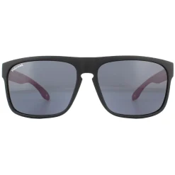 Montana Polarised|Rectangle^Sunglasses MP37 C Black with Pink Rubbertouch Black Polarized