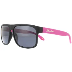 Montana Polarised|Rectangle^Sunglasses MP37 C Black with Pink Rubbertouch Black Polarized