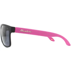 Montana Polarised|Rectangle^Sunglasses MP37 C Black with Pink Rubbertouch Black Polarized