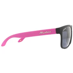 Montana Polarised|Rectangle^Sunglasses MP37 C Black with Pink Rubbertouch Black Polarized
