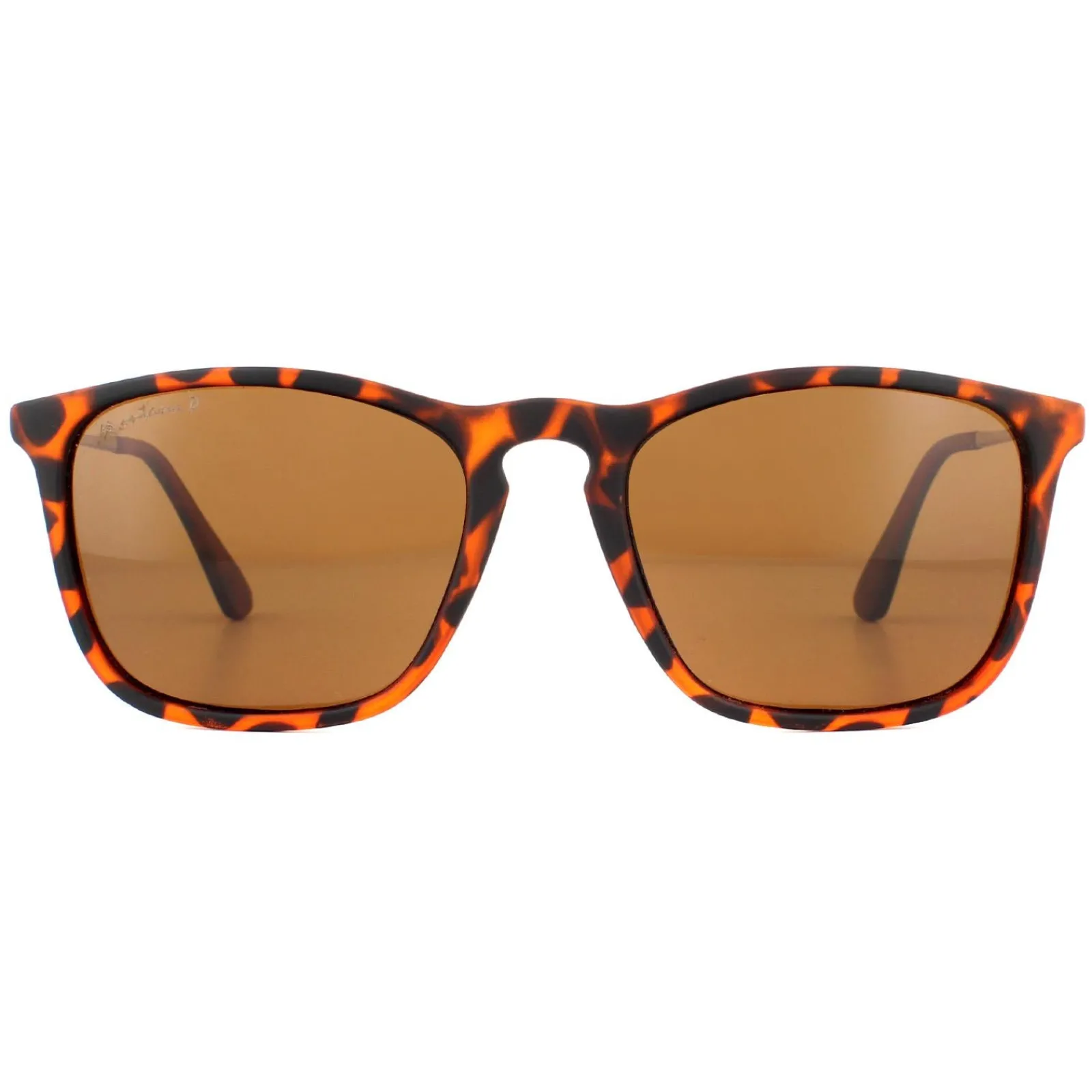 Montana Polarised|Rectangle^Sunglasses MP34 C Brown Turtle Rubbertouch Brown Polarized
