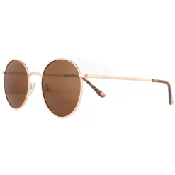 Montana Polarised|Round^Sunglasses MP85 C Pink Gold Brown Polarized