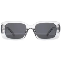 Montana Polarised|Rectangle^Sunglasses MP76 C Shiny Clear Grey Smoke Polarized