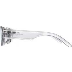 Montana Polarised|Rectangle^Sunglasses MP76 C Shiny Clear Grey Smoke Polarized