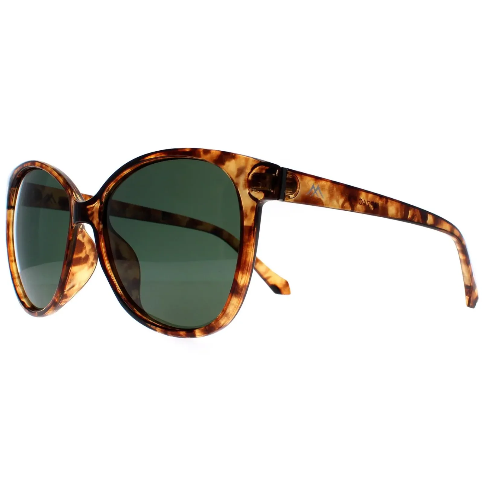 Montana Cat-Eye^Sunglasses MP74 C Shiny Havana Soft Demi G15 Green Polarized