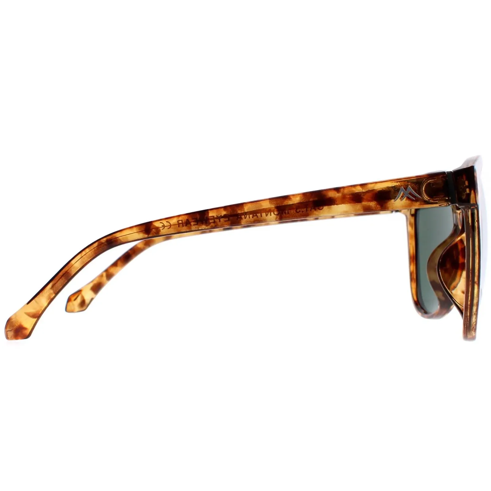Montana Cat-Eye^Sunglasses MP74 C Shiny Havana Soft Demi G15 Green Polarized