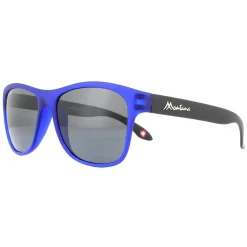 Montana Polarised|Rectangle^Sunglasses MP38 D Blue with Black Rubbertouch Black Polarized