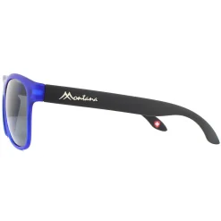 Montana Polarised|Rectangle^Sunglasses MP38 D Blue with Black Rubbertouch Black Polarized
