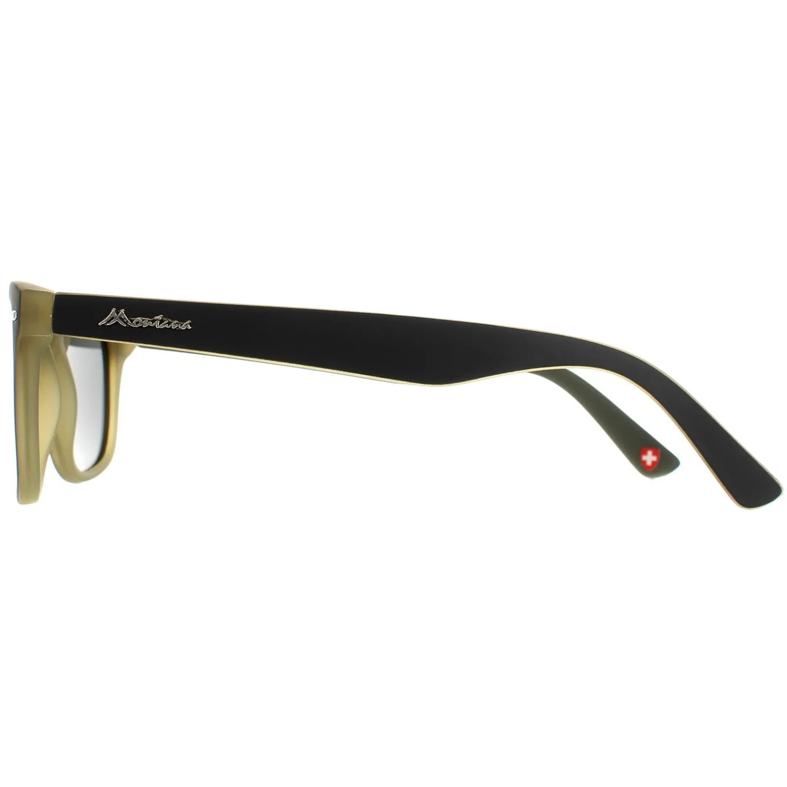 Montana Polarised^Sunglasses MP41 D Black Grey Rubbertouch Grey Polarized