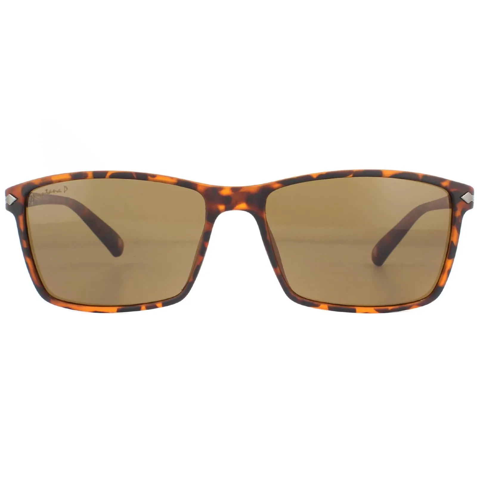 Montana Polarised|Rectangle^Sunglasses MP51 D Brown Turtle Rubbertouch Brown Polarized