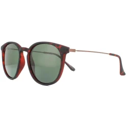Montana Polarised|Round^Sunglasses MP33 D Brown Turtle Rubbertouch G15 Green Polarized