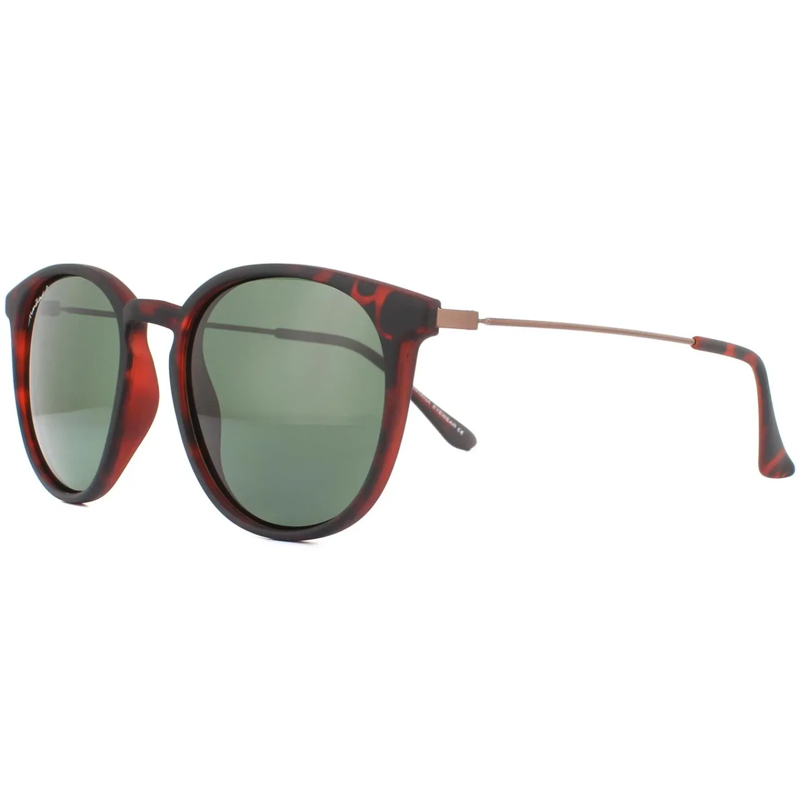 Montana Polarised|Round^Sunglasses MP33 D Brown Turtle Rubbertouch G15 Green Polarized