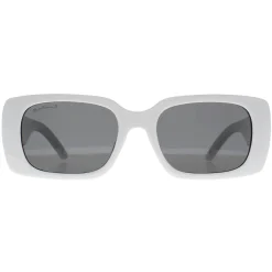 Montana Polarised|Rectangle^Sunglasses MP194 D Shiny White Smoke Polarized