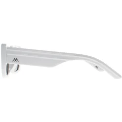 Montana Polarised|Rectangle^Sunglasses MP194 D Shiny White Smoke Polarized