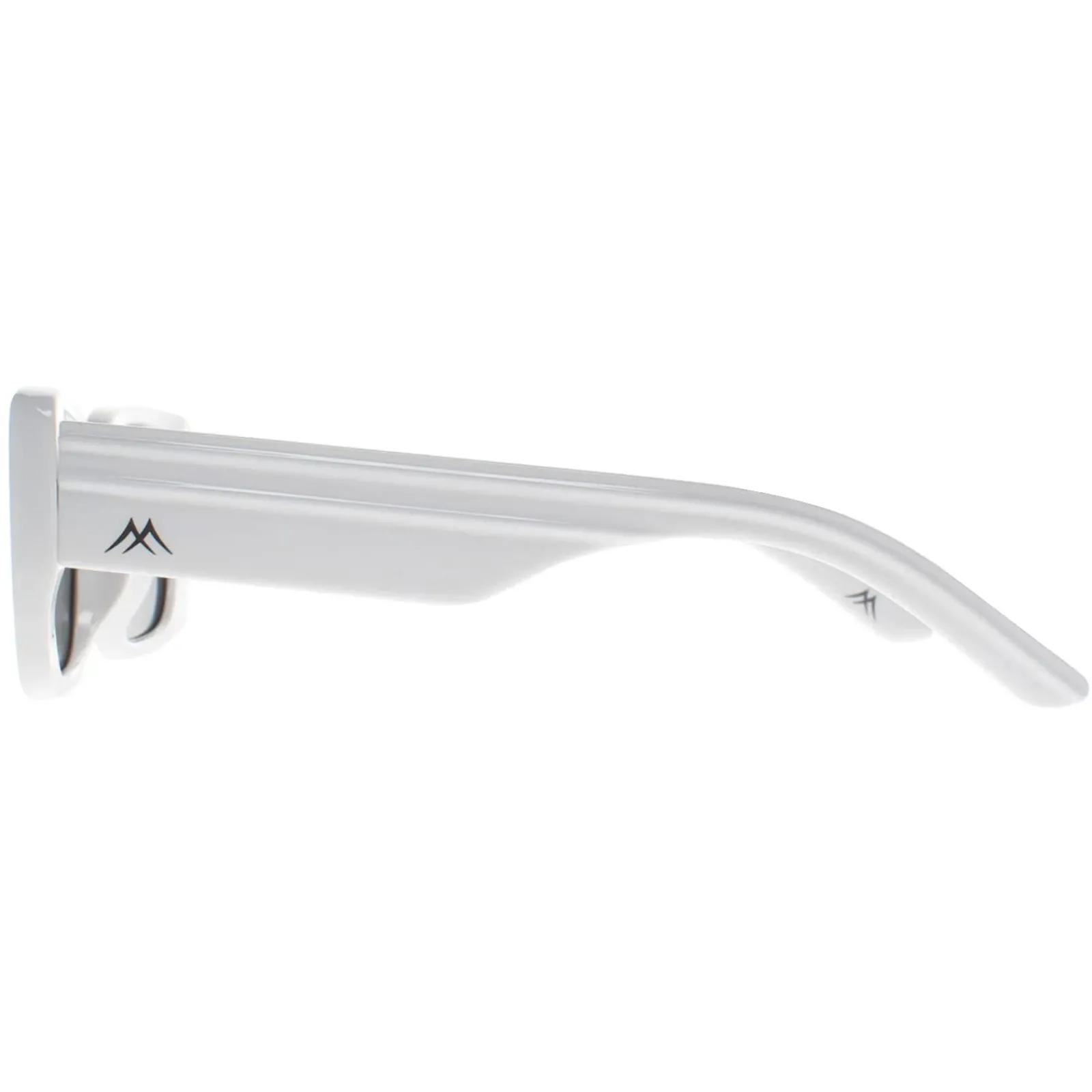 Montana Polarised|Rectangle^Sunglasses MP194 D Shiny White Smoke Polarized