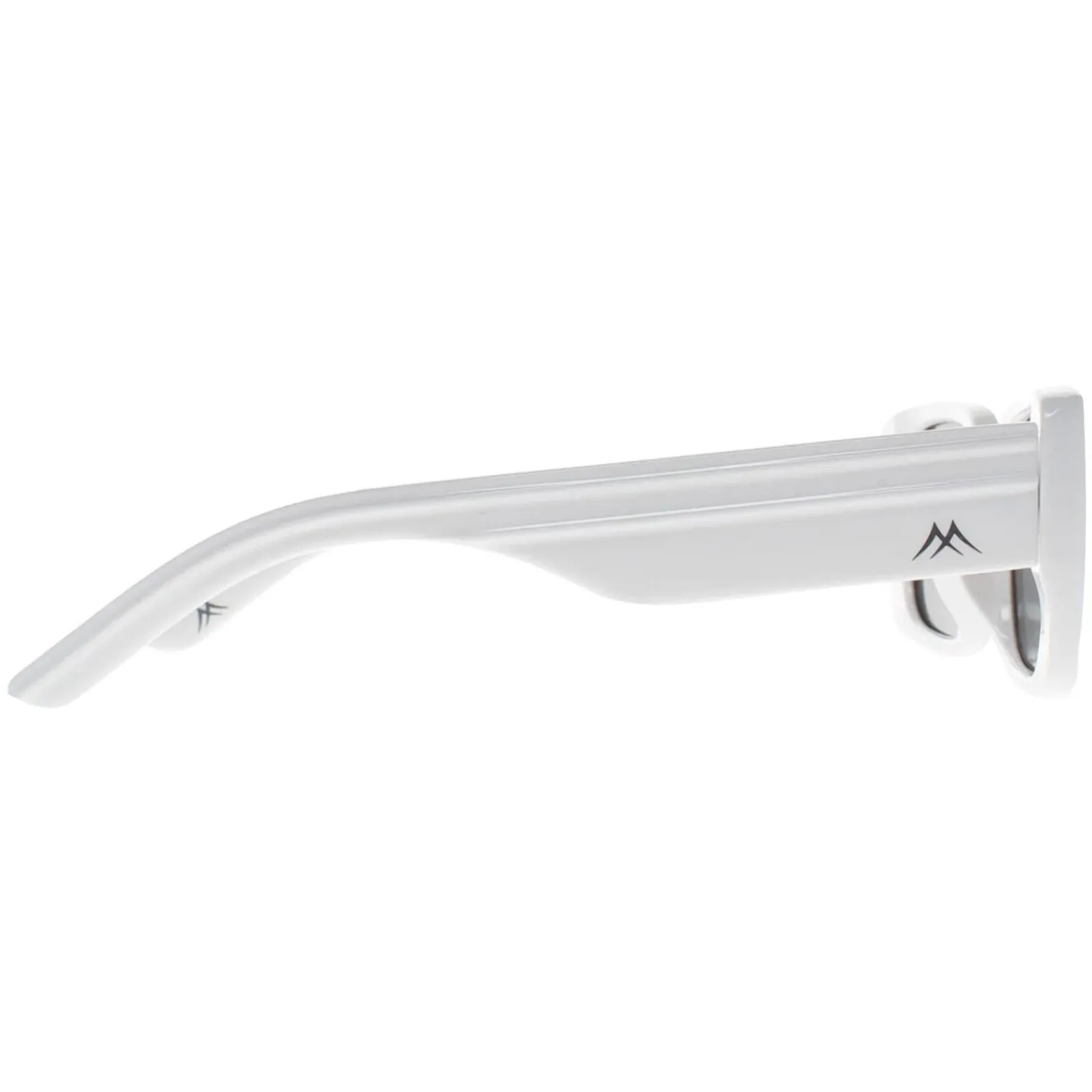 Montana Polarised|Rectangle^Sunglasses MP194 D Shiny White Smoke Polarized