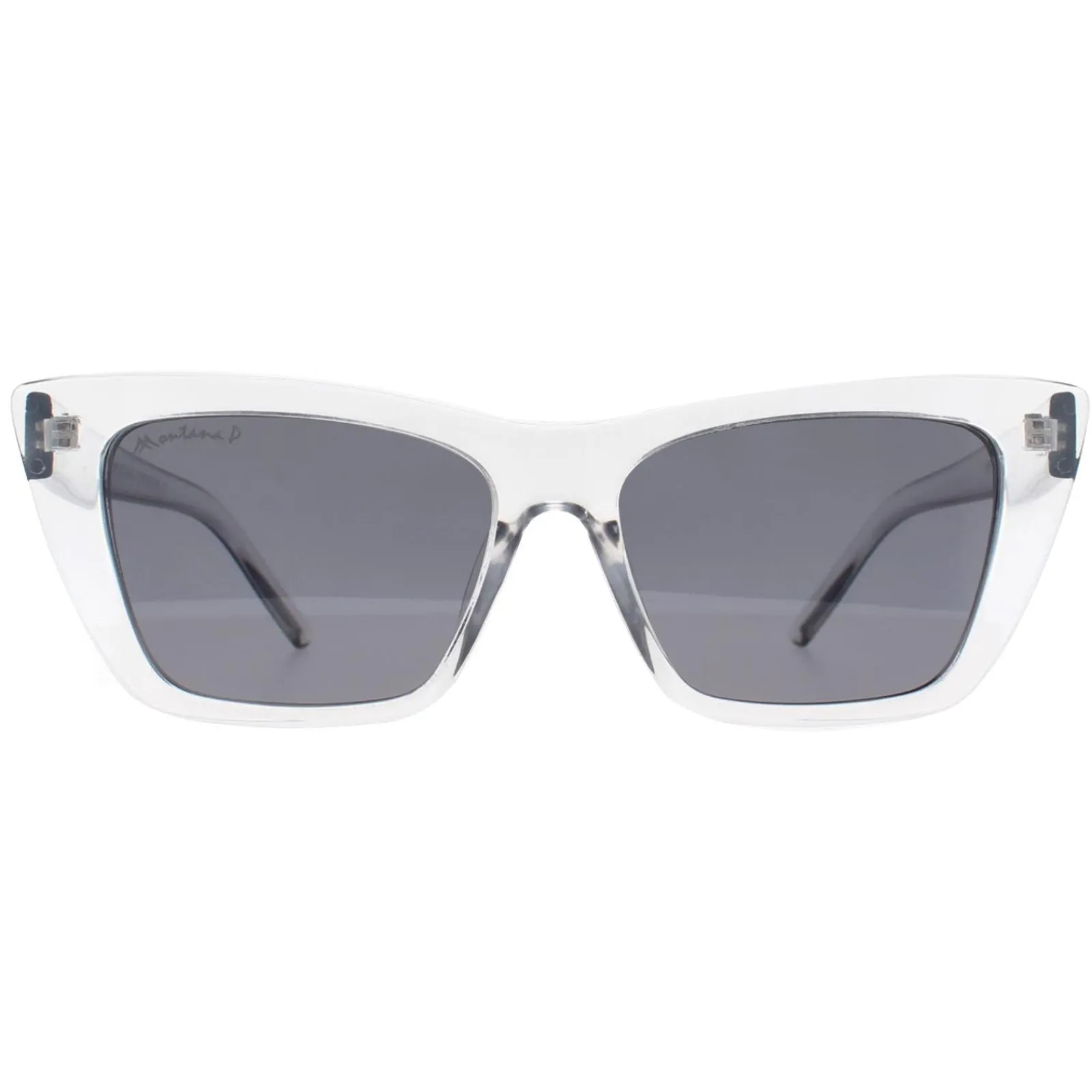 Montana Polarised|Cat-Eye^Sunglasses MP64 D Shiny Grey Smoke Polarized