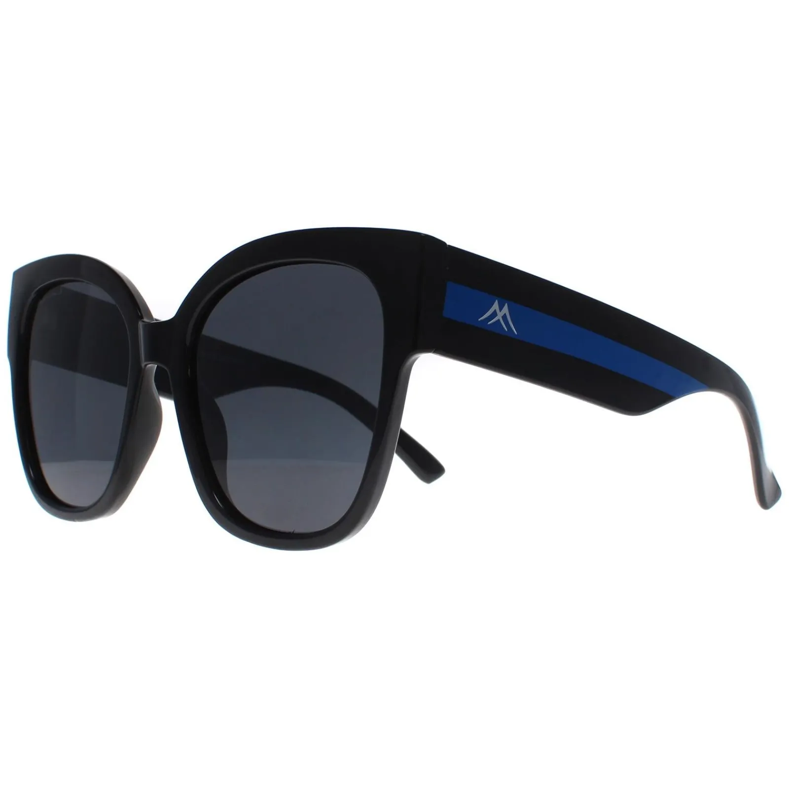Montana Square^Sunglasses MP73 D Shiny Black Blue Grey Polarized