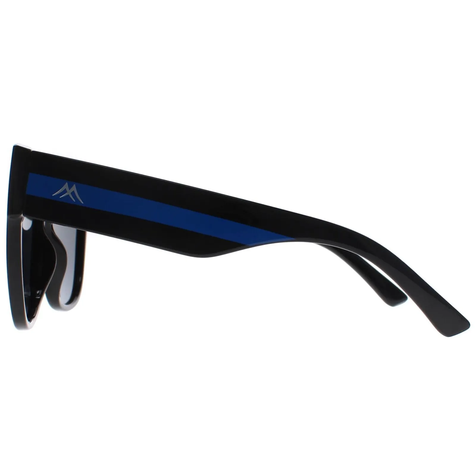 Montana Square^Sunglasses MP73 D Shiny Black Blue Grey Polarized