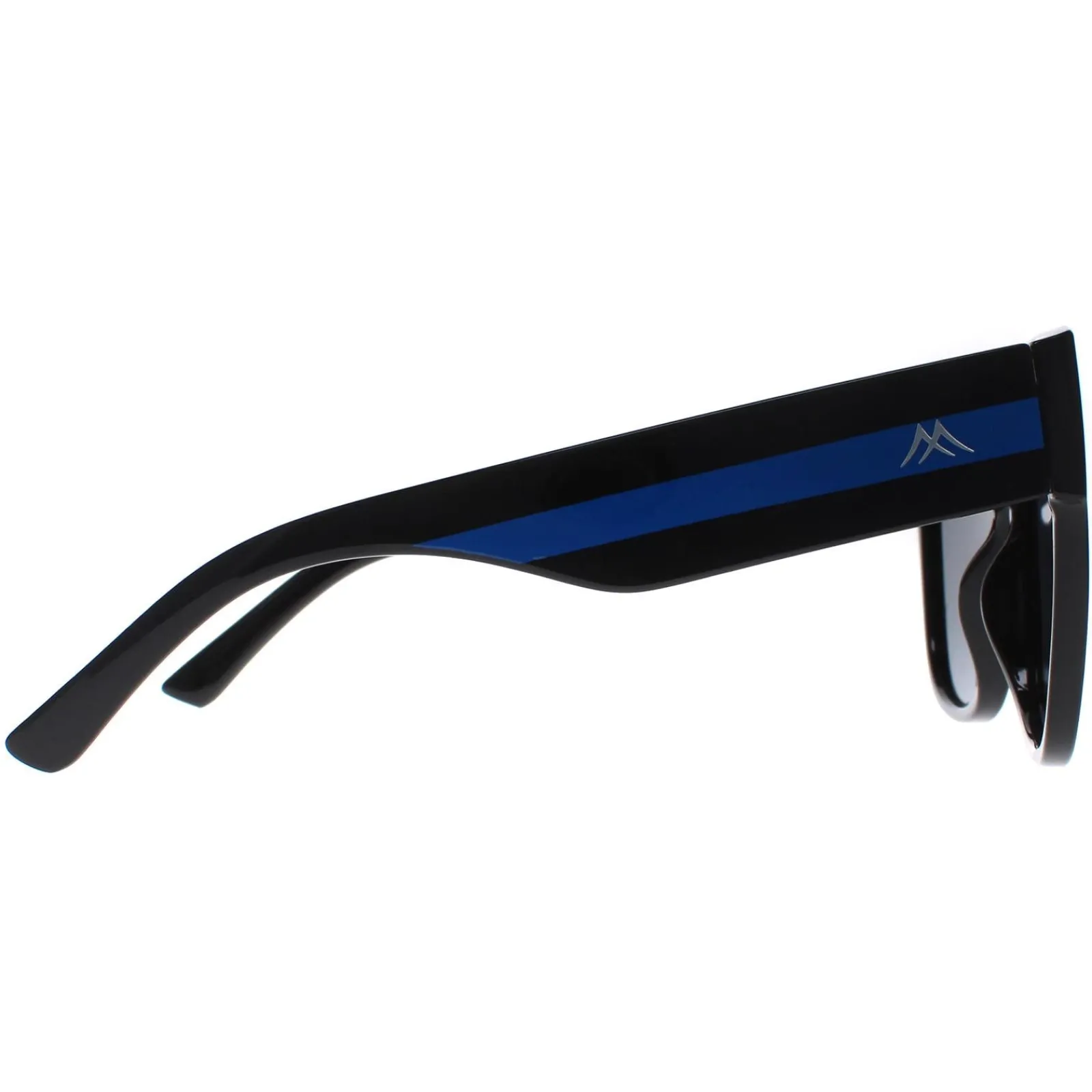 Montana Square^Sunglasses MP73 D Shiny Black Blue Grey Polarized