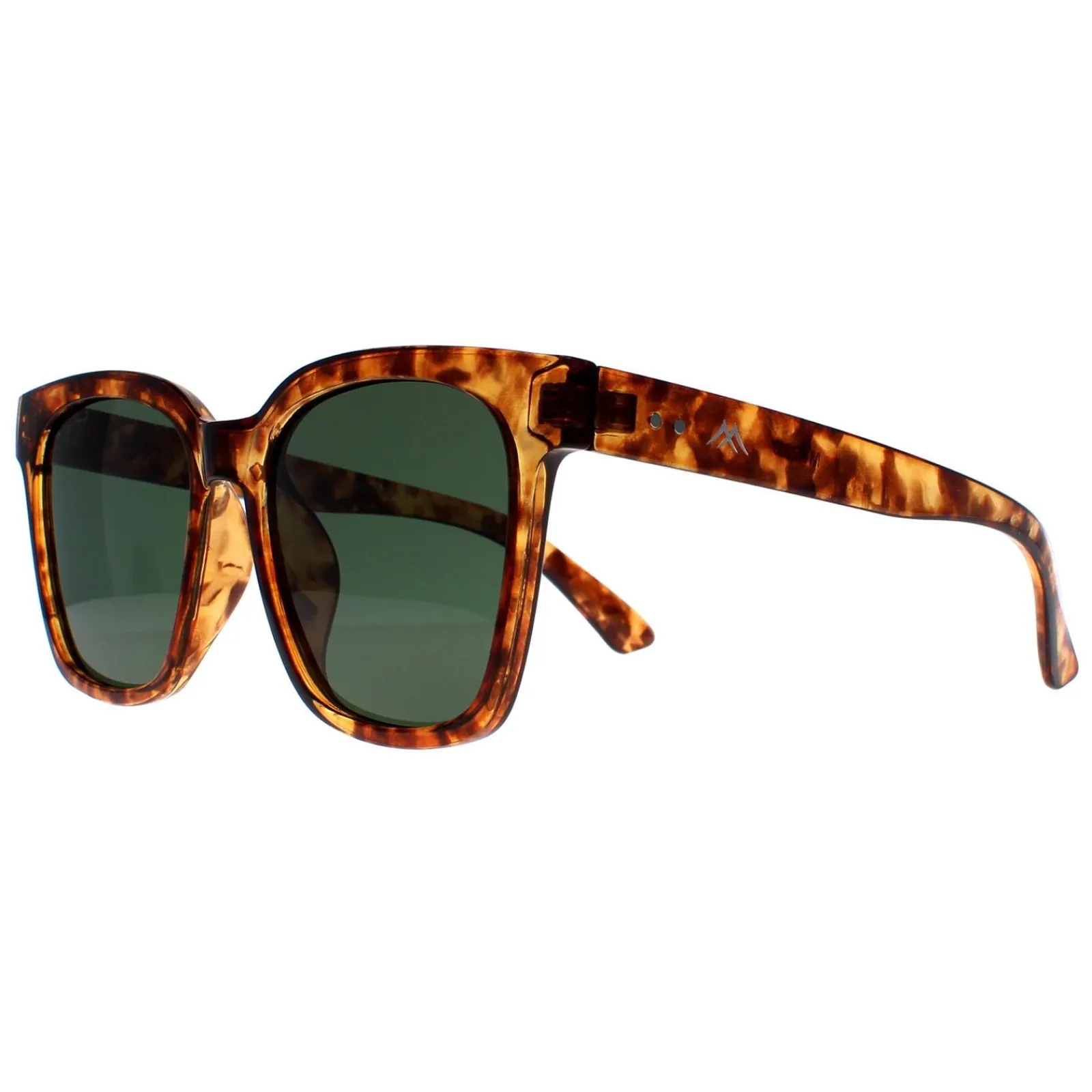 Montana Square|Square^Sunglasses MP72 D Shiny Havana Soft Demi Green Polarized