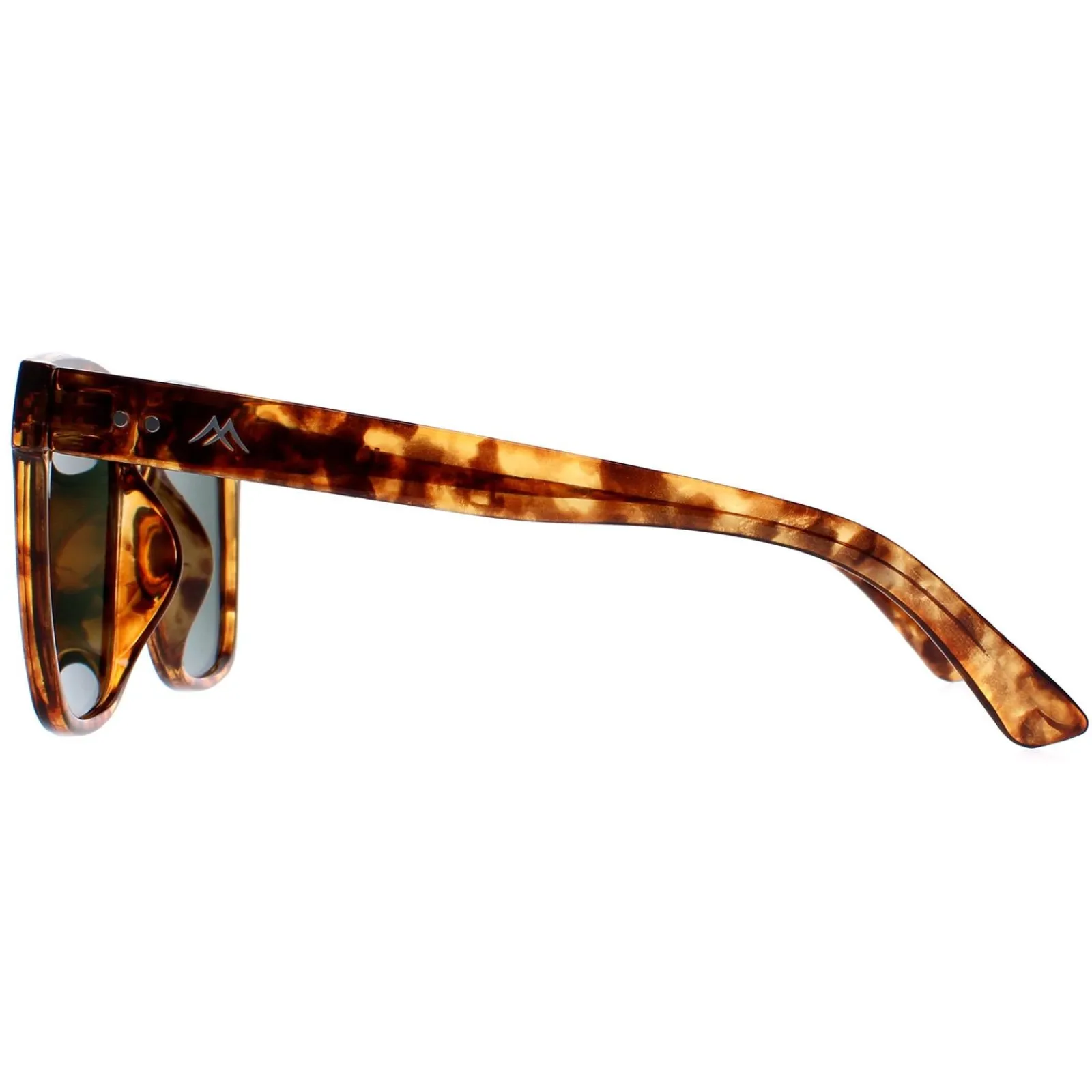 Montana Square|Square^Sunglasses MP72 D Shiny Havana Soft Demi Green Polarized