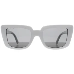 Montana Polarised|Rectangle^Sunglasses MP193 E Shiny White Smoke Polarized
