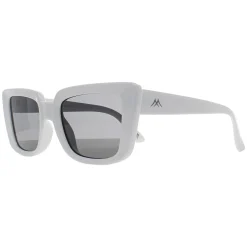 Montana Polarised|Rectangle^Sunglasses MP193 E Shiny White Smoke Polarized
