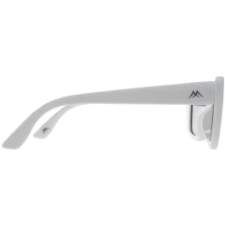 Montana Polarised|Rectangle^Sunglasses MP193 E Shiny White Smoke Polarized