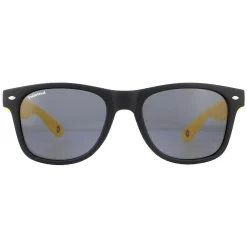 Montana Polarised|Rectangle^Sunglasses MP40 F Black with Yellow Rubbertouch Black Polarize